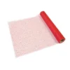 CHEMIN DE TABLE TULLE PAILLETÉ ROUGE 28CMX5M