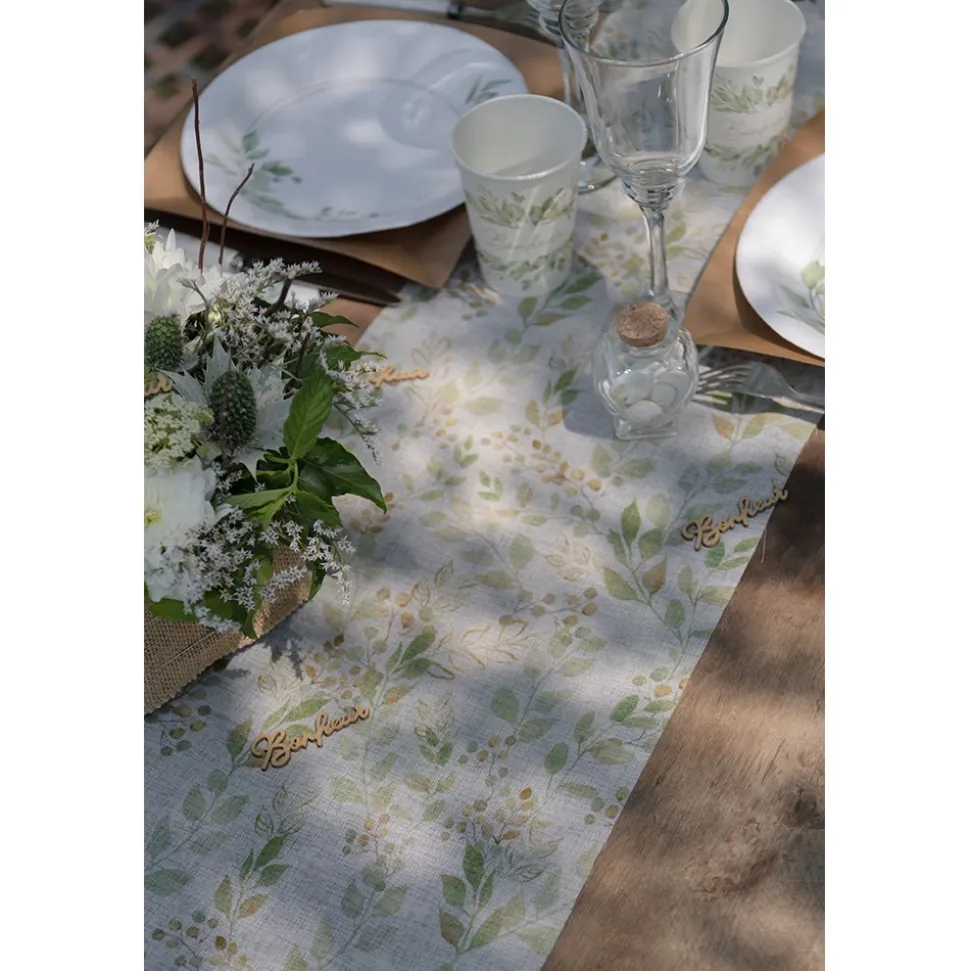 CHEMIN DE TABLE VOILE BONHEUR 26CMX3M