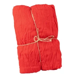 CHEMIN DE TABLE VOILE ÉTAMINE 90CMX3M ROUGE