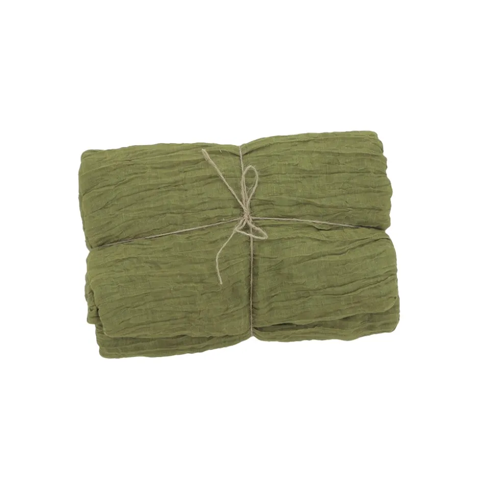 CHEMIN DE TABLE VOILE ÉTAMINE 90CMX3M PISTACHE