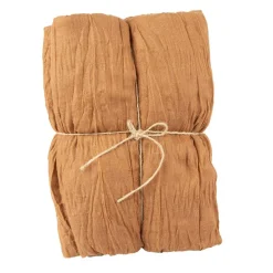 CHEMIN DE TABLE VOILE ÉTAMINE 90CMX3M CHOCOLAT