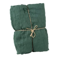 CHEMIN DE TABLE VOILE ÉTAMINE 90CMX3M VERT ANGLAIS