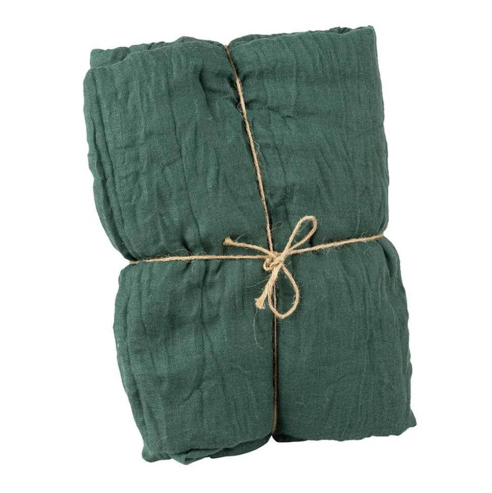 CHEMIN DE TABLE VOILE ÉTAMINE 90CMX3M VERT ANGLAIS