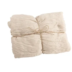 CHEMIN DE TABLE VOILE ÉTAMINE 90CMX3M SABLE