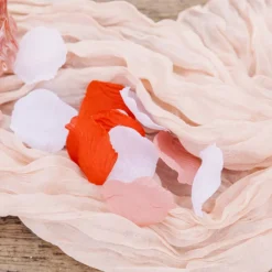 CHEMIN DE TABLE VOILE ÉTAMINE 90CMX3M BLUSH