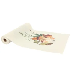CHEMIN TABLE PROMENADE AUTOMNE TISSU 28CMX3M BEIGE