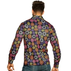 CHEMISE FLOWER POWER SEVENTIES HIPPIE HOMME