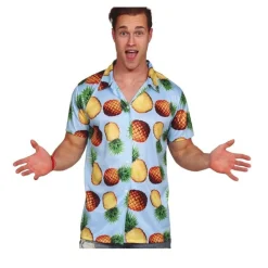 CHEMISE HAWAÏENNE POLYESTER ANANAS EXOTIQUES HOMME