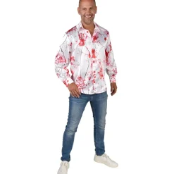 CHEMISE POLYESTER HORREUR ENSANGLANTÉ HOMME