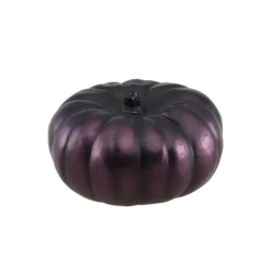 CITROUILLE DÉCORATIVE RÉSINE 11.5X11.5X7CM VIOLET