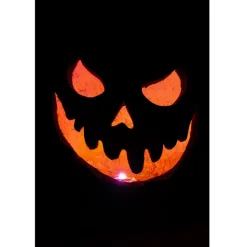 CITROUILLE LUMINEUSE RÉSINE DÉCORATIF 33CM ORANGE