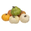12 CITROUILLES DÉCO RÉCOLTE AUTOMNE ARRONDIES