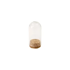 CLOCHE VERRE OUVERTURE 21MM SUPPORT LIÈGE 6X3CM