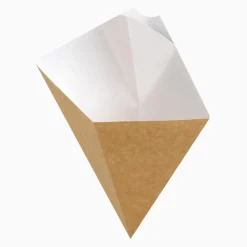 50 CÔNES CARTON RECYCLABLE 21.5X27CM KRAFT