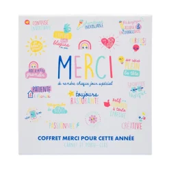 COFFRET CARNET NOTES A5 STYLO MAÎTRESSE 20.6X22CM