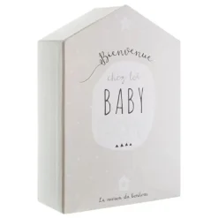 COFFRET DE NAISSANCE MAISON CARTON 20.8X9.4X30.5CM