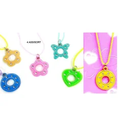COLLIER FANTAISIE PENDENTIF STRASS 31CM COLORÉ