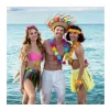 COLLIER HAWAÏEN ALOHA FLEURS POLYESTER MULTICOLORE