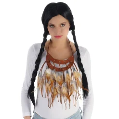 COLLIER INDIEN DOUBLE PLUMES ADULTE
