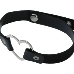 COLLIER NOIR CUR MÉTAL SADOMASOCHISTE ADULTE
