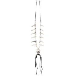 COLLIER OS AVEC TÊTE DE MORT