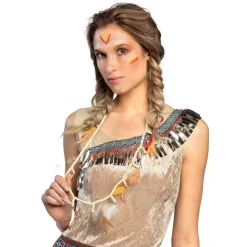 COLLIER PLUMES BOHÈME PERLES ETHNIQUE AJUSTABLE