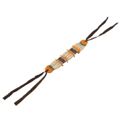 COLLIER RAS-DE-COU INDIEN PERLES MULTICOLORE ADULTE