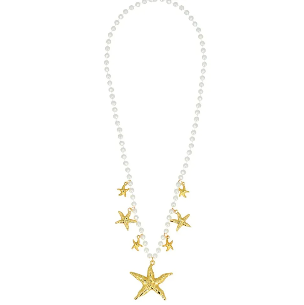 COLLIER SIRÈNE ÉTOILES DE MER ADULTE