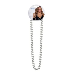 2 COLLIERS PERLES ARGENT ADULTE