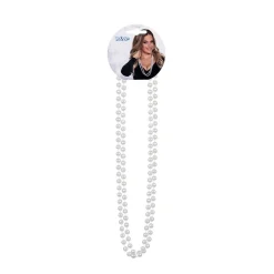 2 COLLIERS PERLES BLANC ADULTE
