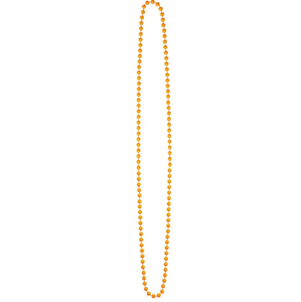 4 COLLIERS PERLES MULTICOLORE FLUO ADULTE