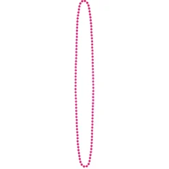 4 COLLIERS PERLES MULTICOLORE FLUO ADULTE