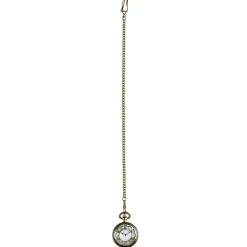 COLLIER STEAMPUNK MONTRE POCHE DORÉE