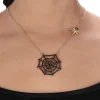 COLLIER TOILE AVEC ARAIGNÉES