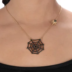COLLIER TOILE AVEC ARAIGNÉES
