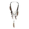 COLLIER VAUDOU ERZUILIE PLUMES CHAÎNES ADULTE