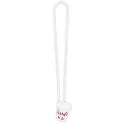 COLLIER VERRE À SHOT PP BRIDE TO BE BLANC FEMME