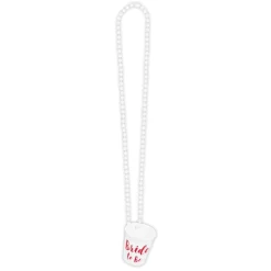 COLLIER VERRE À SHOT PP BRIDE TO BE BLANC FEMME