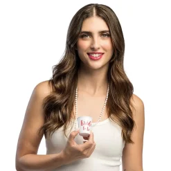 COLLIER VERRE À SHOT PP BRIDE TO BE BLANC FEMME
