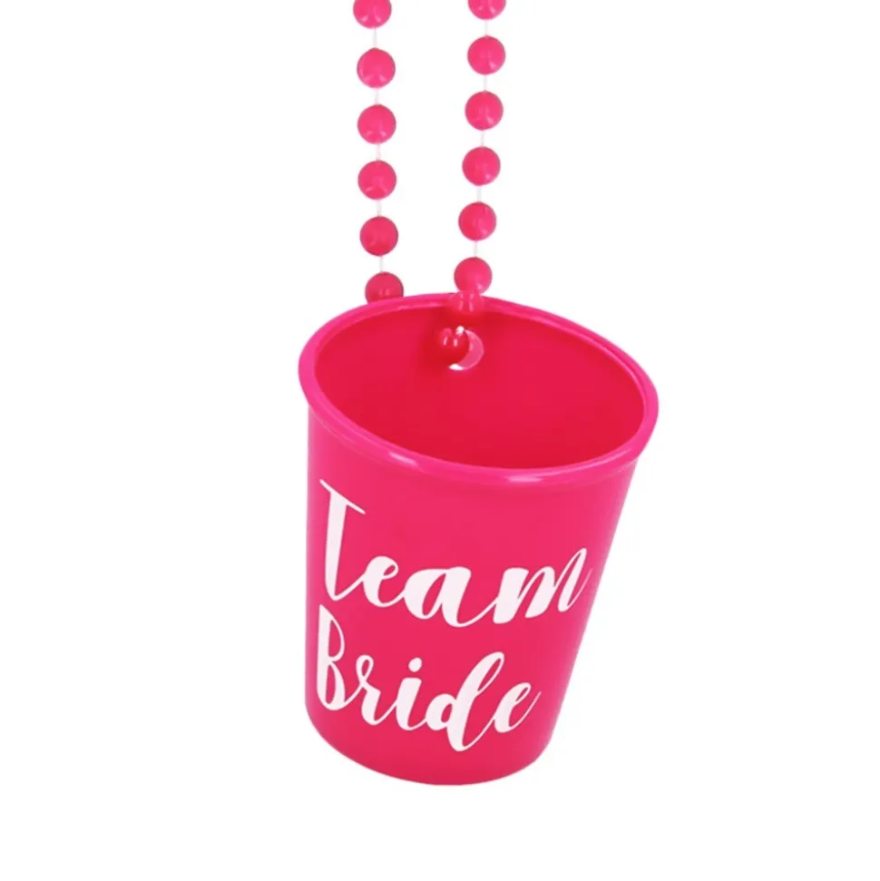 COLLIER VERRE À SHOT PP TEAM BRIDE ROSE FEMME