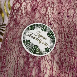 60 CONFETTIS ANNIVERSAIRE TROPICAL PARTY 4.5CM