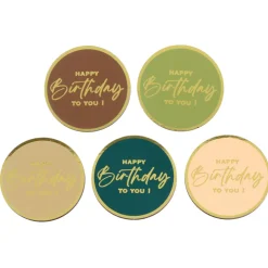 10 CONFETTIS BOIS ANNIVERSAIRE JUNGLE 5CM VERT