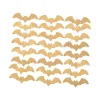 24 CONFETTIS BOIS CHAUVES-SOURIS 4X1.5CM OR