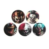 10 CONFETTIS BOIS CLOWN TUEUR 5CM