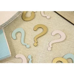 12 CONFETTIS BOIS GENDER REVEAL 4X2.3CM