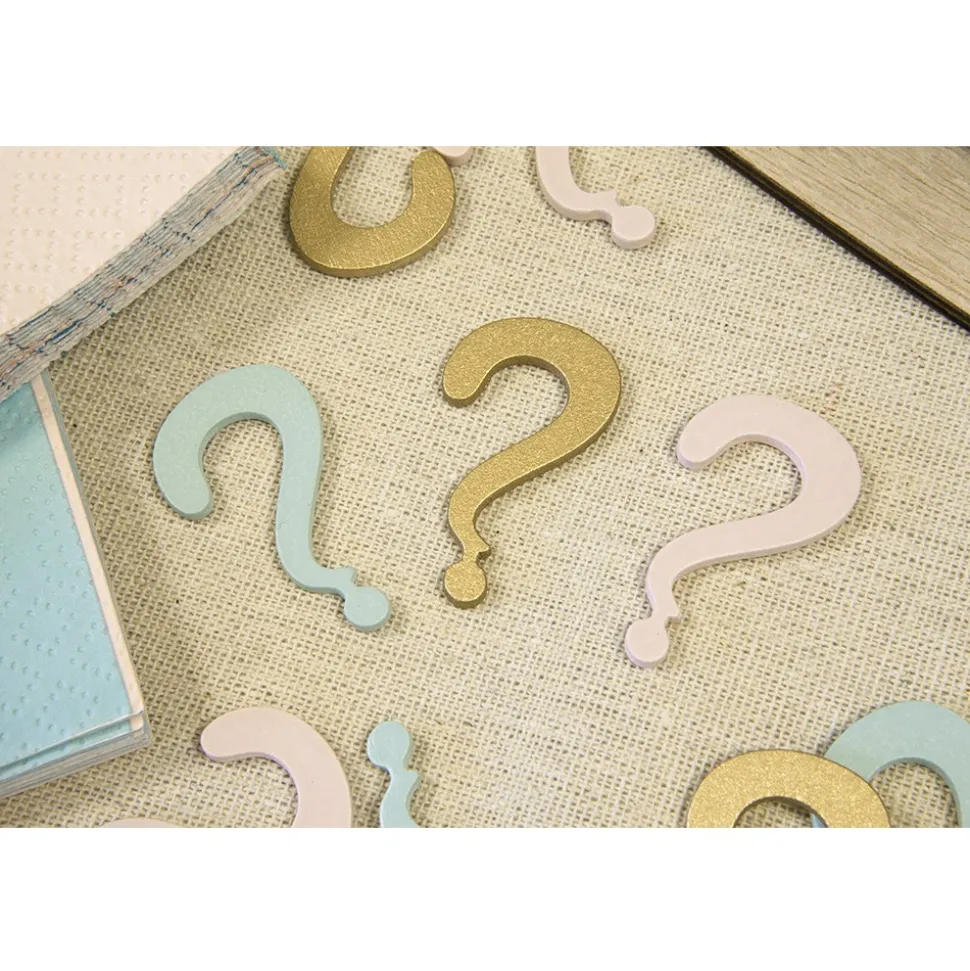 12 CONFETTIS BOIS GENDER REVEAL 4X2.3CM
