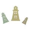 24 CONFETTIS BOIS PHARE MARITIME