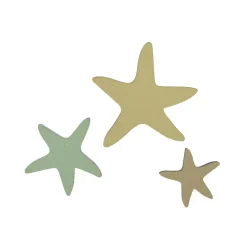24 CONFETTIS BOIS ÉTOILE DE MER