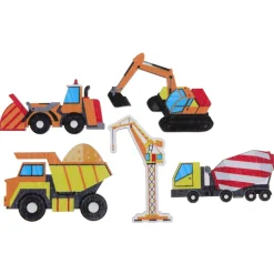 10 CONFETTIS BOIS TRAVAUX CHANTIER 6X4CM