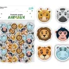 CONFETTIS CARTON ANIMAUX JUNGLE SAVANE 3.5CM 15G